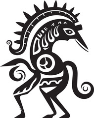 Southwest Serenade Hand Drawn Kokopelli Symbol in Black Kokopellis Journey Tribal Art Black Logo Design Icon
