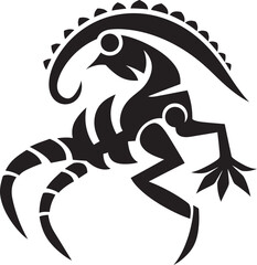 Kokopelli Tales Tribal Art Vector Logo Design in Black Desert Flute Hand Drawn Kokopelli Symbol in Vector Black