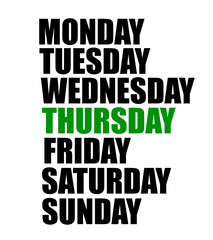 Days of the week png