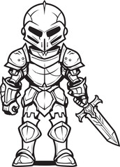 Phantom Sentinel Skeleton Knight Symbol in Black Vector Shadowed Knight Skeleton Knight Logo Design in Black Vector