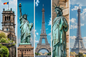 World Landmarks Collage