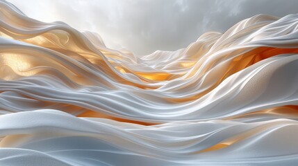  a computer generated image of a flowing white and orange stream of flowing white and orange stream of flowing white and orange stream of flowing white stream of white.