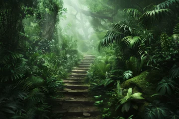 Foto op Plexiglas Enchanted Forest Pathway © spyrakot