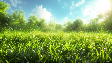 Fototapeta premium Grassy nature background