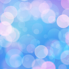 Blue bokeh square background for banner, poster, ad, celebrations, and various design works