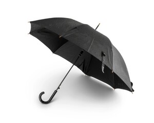 Isolated Umbrella for Protection against Rain and Weather on White Background