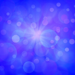 Blue bokeh square background for banner, poster, ad, celebrations, and various design works
