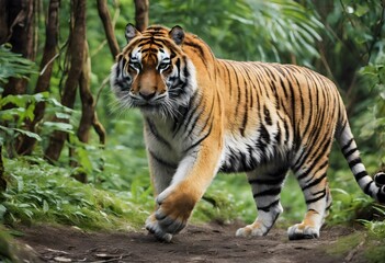 Fototapeta na wymiar A Tiger in the Jungle