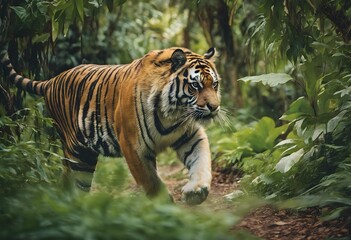 Fototapeta premium A Tiger in the Jungle