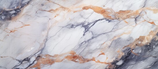 A detailed closeup capturing the fluid beauty of gray and brown marble texture, resembling a picturesque landscape carved in rock art
