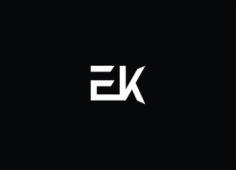 EK Logo Letter Initial Logo Designs
