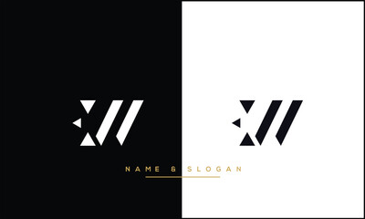 EW, WE, E, W, Abstract Letters Logo Monogram