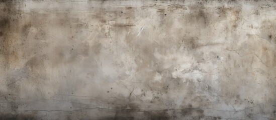 Fototapeta premium A close up shot of a grimy concrete wall with a textured pattern resembling soil, captured in monochrome photography. The darkness adds depth to the rectangle shapes in the image