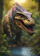 Tyrannosaurus Rex Dinosaur 3d, Artistic art
