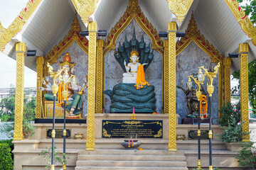 Bangkok, Thailand, 2024, Pho Thong Temple, Tourist attractions in thailand, thai temple