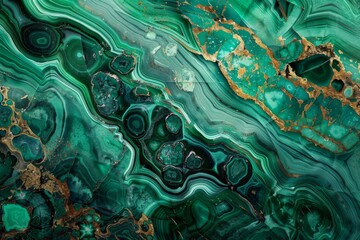 Malachite Texture Background, Naturel Emerald Marble, Green Agate Stone - obrazy, fototapety, plakaty
