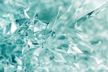 Obraz premium Chaotic Glass Shapes illustration background, chaotic glass shape background, glass background, banner background, glass chaotic background
