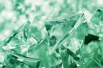 Obraz premium Chaotic Glass Shapes illustration background, chaotic glass shape background, glass background, banner background, glass chaotic background