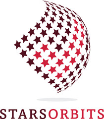 Abstract colorful stars vector logo design. Star logo for company vector.
