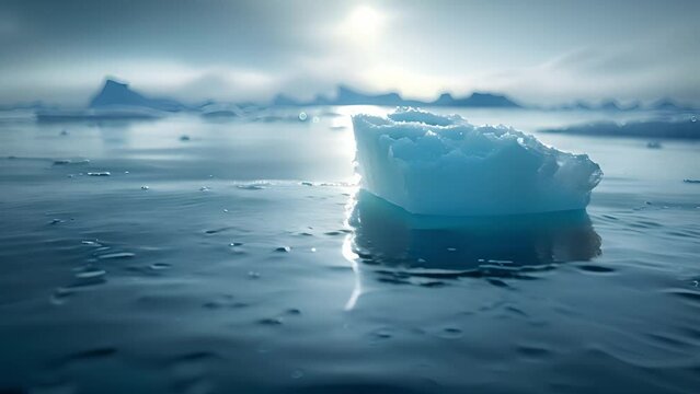 Captivating video footage: Melting glaciers illustrate the reality of global warming.