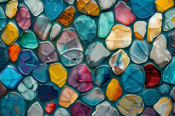 abstract background with colorful mosaic