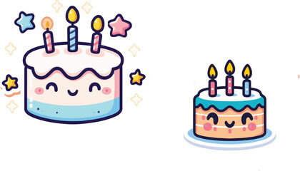 birthday cake with candles