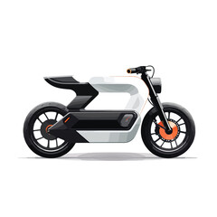 Imagine a futuristic electric bike designed 