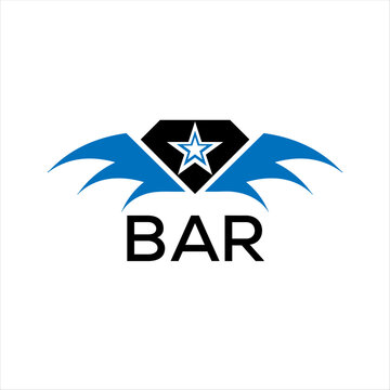 BAR letter logo. technology icon blue image on white background. BAR Monogram logo design for entrepreneur and business. BAR best icon.	
