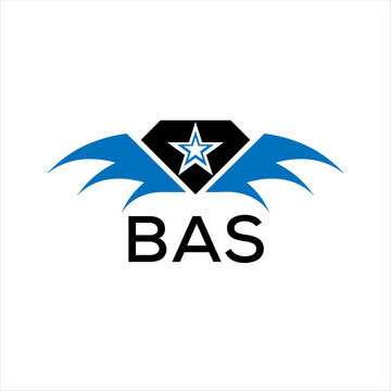 BAS letter logo. technology icon blue image on white background. BAS Monogram logo design for entrepreneur and business. BAS best icon.	
