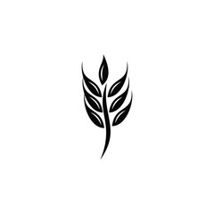 wheat flar design icon logo