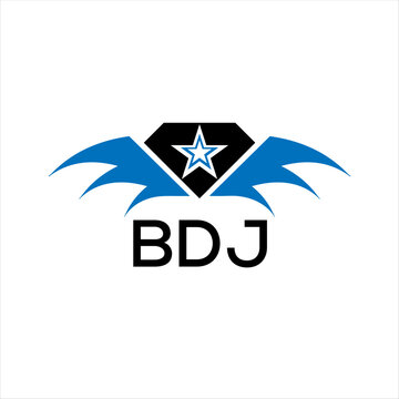 BDJ letter logo. technology icon blue image on white background. BDJ Monogram logo design for entrepreneur and business. BDJ best icon.	
