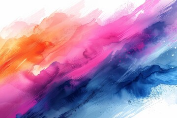 This colorful modern watercolor background set is useful for any project where a platter of color makes a difference grap - obrazy, fototapety, plakaty