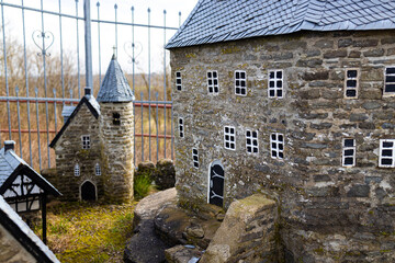 A miniature model of Tringenstein Castle in germany