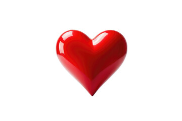 Fototapeta premium Big red heart symbol, stock photo quality, isolated, white background, high-key lighting, flat lay composition, crisp edges, pure red contrasting, high resolution, digital photography, ultra clear
