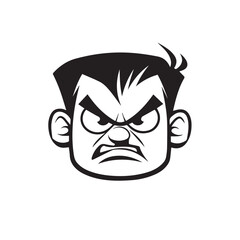 black and white mask