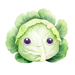 cute vegetable watercolor
