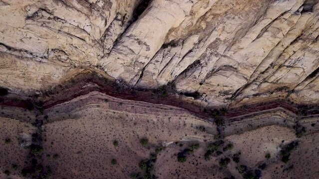 Abstract aerial view of desert mountains