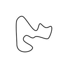 F1 Grand Prix Circuit Vector Circuit for autosport and motorsport