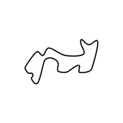 F1 Grand Prix Circuit Vector Circuit for autosport and motorsport