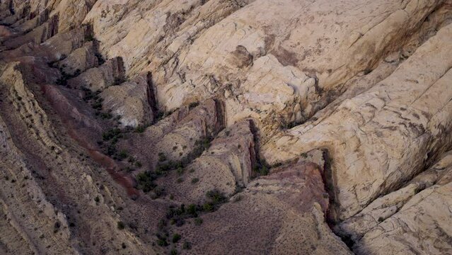 Abstract view of desert rock formations
