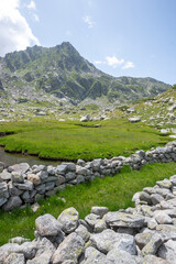 Fototapeta na wymiar Landscape of Rila Mountain near Kalin peaks, Bulgaria
