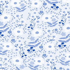 Pattern flower floral spring blossom illustration vector fabric textile design leaf leaves