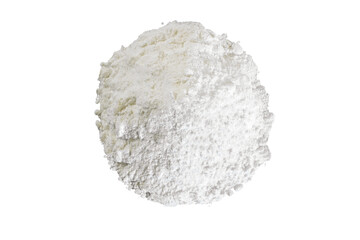 heap of boric acid powder,top view,cutout transparent background,png format