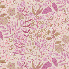 Pattern flower floral spring blossom illustration vector fabric textile design leaf leaves