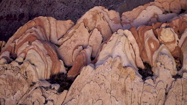 Abstract view of unique rock formation