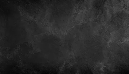Zelfklevend Fotobehang elegant black colored dark concrete textured grunge abstract background with roughness and irregularities 2020 color trend minimalist art rough stylized texture © Nichole