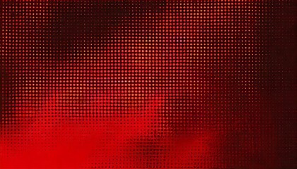 blurry red gradient background with halftone dots gradiation overlay use as creative concept pop art red halftone comics background black dots on red background