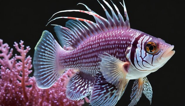 purple firefish png masked background
