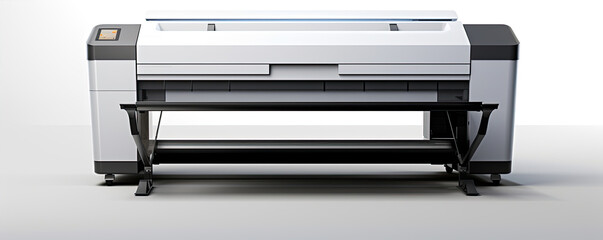 Large format printer on white background