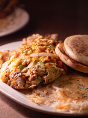 breakfast scramble with hashbrowns